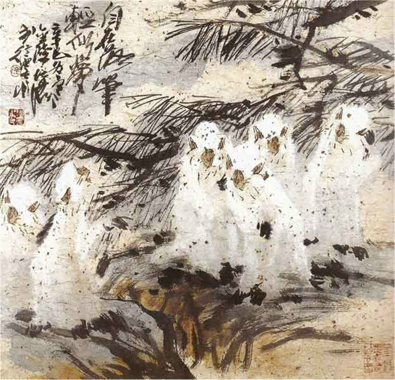 徐培晨写意猴作品