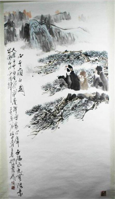 徐培晨写意猴作品