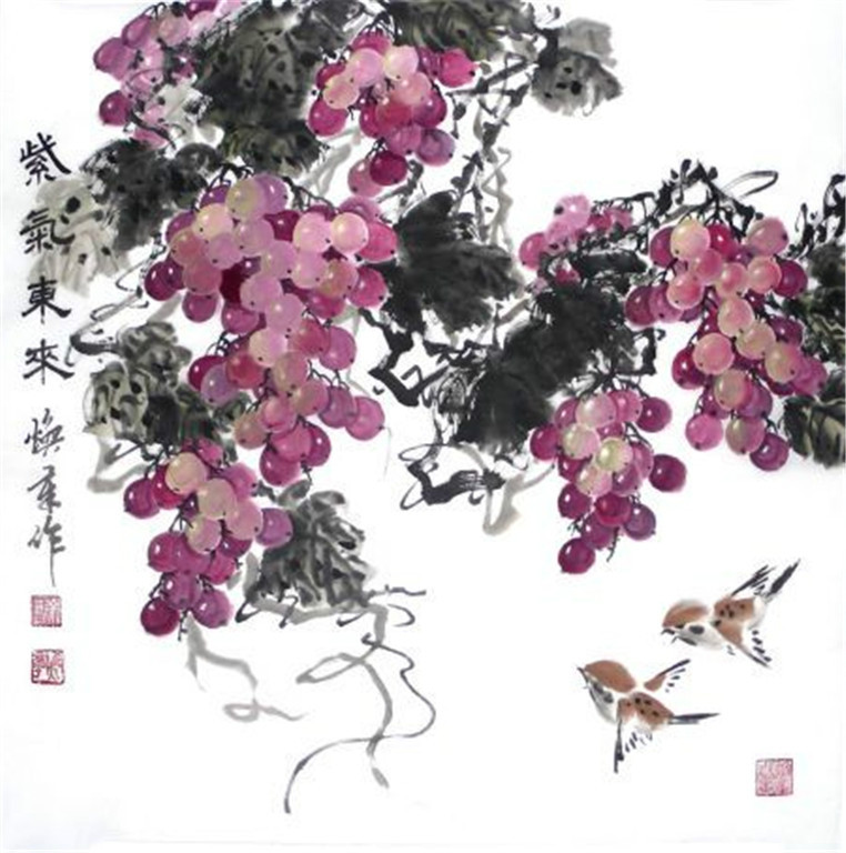 徐焕章写意花鸟作品