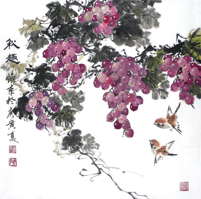 徐焕章写意花鸟作品