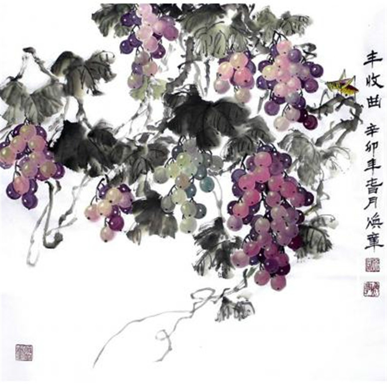 徐焕章写意花鸟作品