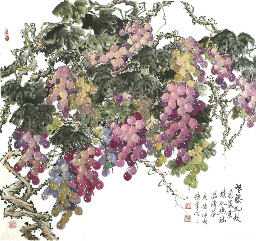 徐焕章写意花鸟作品