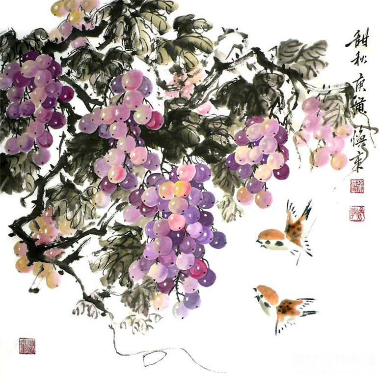 徐焕章写意花鸟作品