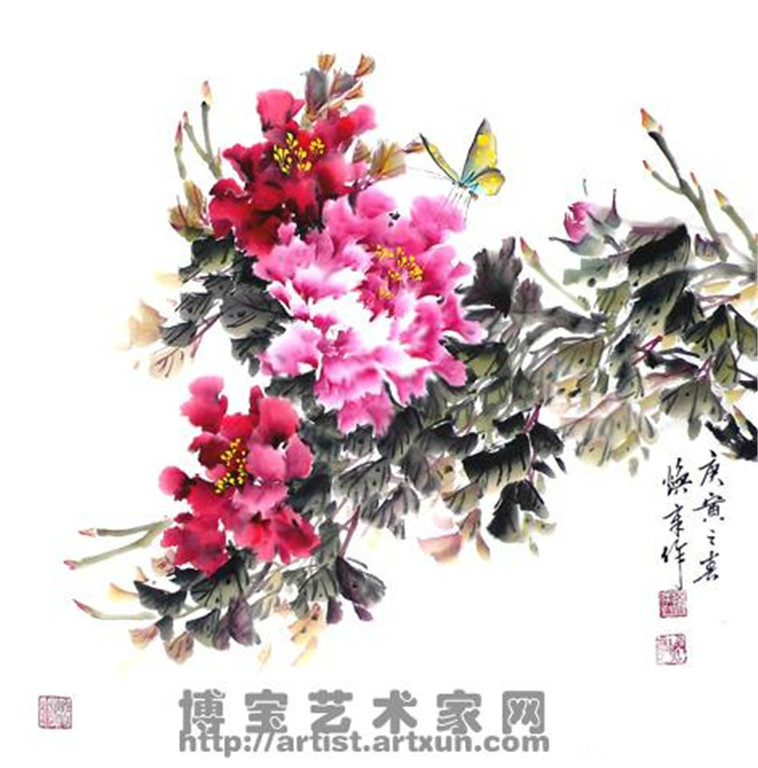 徐焕章写意花鸟作品