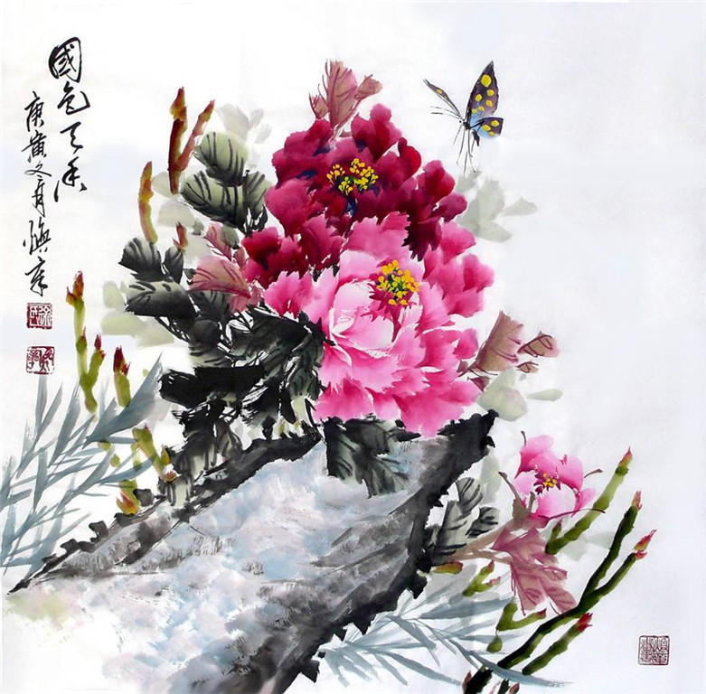 徐焕章写意花鸟作品