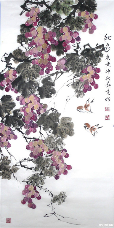 徐焕章写意花鸟作品