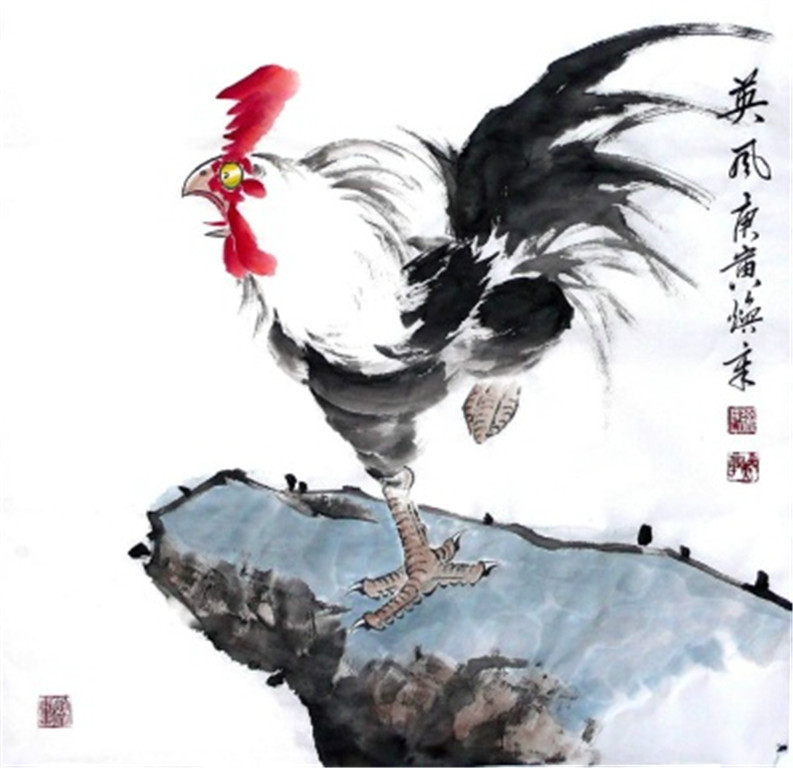 徐焕章写意花鸟作品