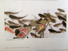 作品名称:百鱼香荷图(10米长卷)